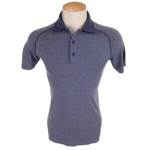 Lululemon Metal Vent Tech Polo Size XS Blue Stripe